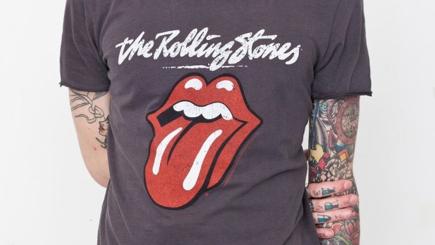 Iconic Rolling Stones T-shirt.