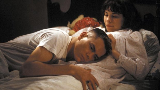 River Phoenix and Lili Taylor in the original 1991 film, <i>Dogfight</i>. 