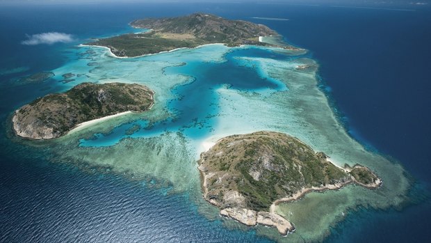 The Great Barrier Reef's Lizard Island, where 'severe' coral bleaching of corals is worst.
