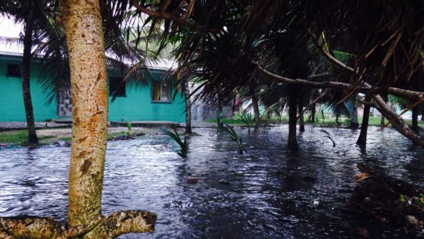 The Marshal Islands says it's already feeling the affects of climate change, with king tides like this in 2013.