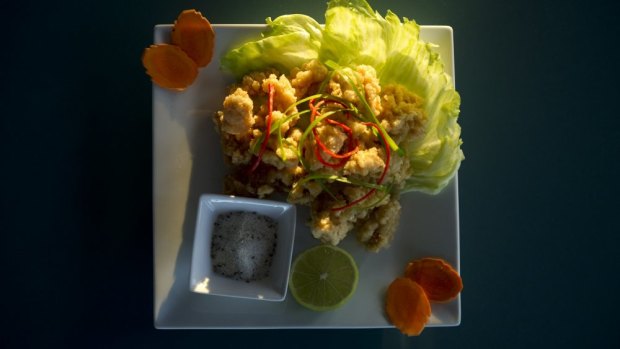 The crispy calamari at Phnom Penh restaurant in Belconnen.