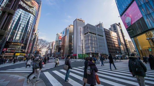 Tokyo's Ginza District is home to many satellite stores.