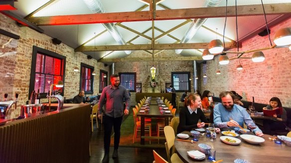 Inside modern Chinese restaurant Lee Ho Fook.