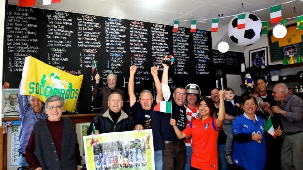 Supporters of all stripes: Bar Sport is popular with Italian and Australian fans.