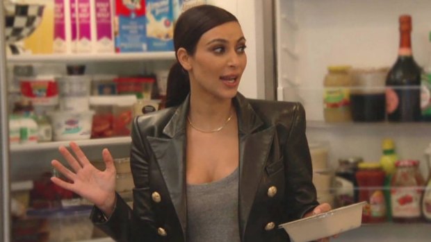 Kim Kardashian on <i>Keeping Up with the Kardashians</i>.