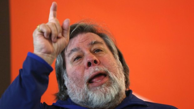 Re-writing history: Apple co-founder Steve Wozniak.