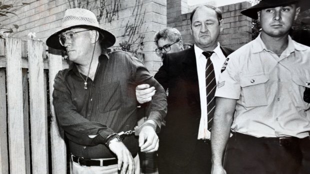 The arrest of the Colin Winchester murder suspect, David Harold Eastman, at his Reid flat in 1992.