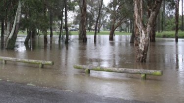 Flooding in the area of the proposed Cannon Hill golf course.