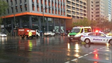 Adelaide was battered by the storm on Wednesday.