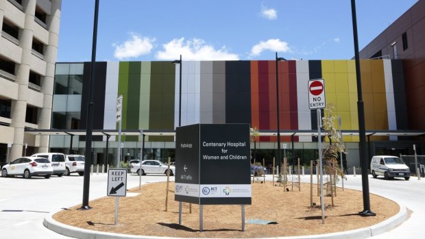 The Centenary Hospital for Women and Children at Woden is at capacity.