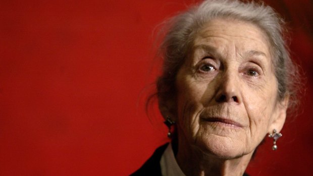 "Not a political person by nature": Nadine Gordimer.