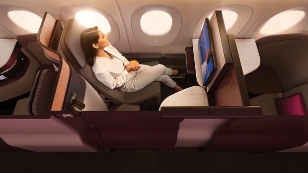 卡塔尔航空公司“新商务舱的座位,”QSuite”,为他人设定了节奏。