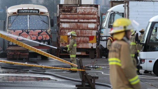 Backpackers were discovered to be living in buses.