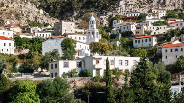 A hillside village, Albania.