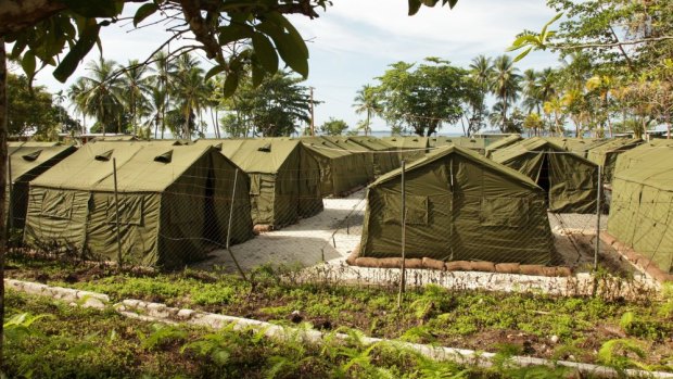 A detention centre at Manus Island.