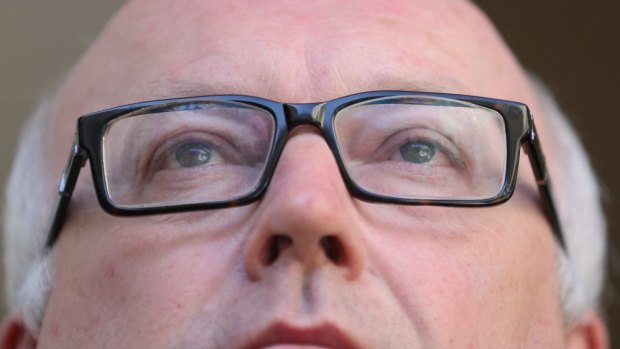 Staring into controversy: Attorney-General Senator George Brandis.