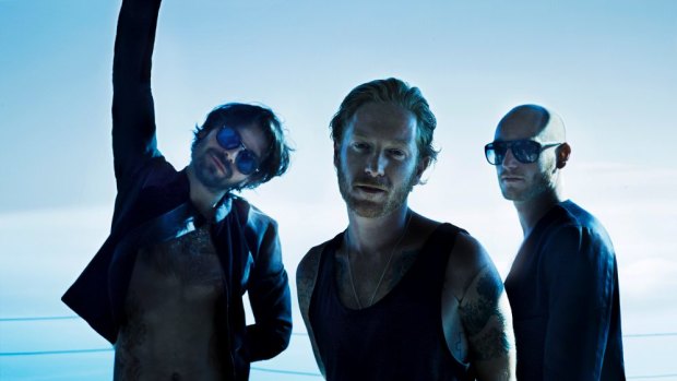 Bring back the Biffy: Biffy Clyro (from left) Simon Neil, James Johnston and Ben Johnston, play the Palais Theatre, St Kilda on September 7.