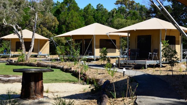 An example of glamping accommodation in Queensland. 