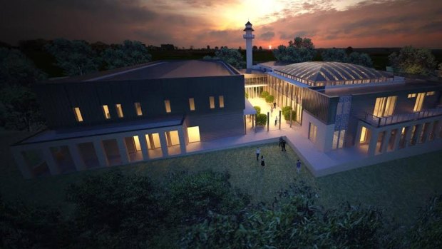 An artist's impression of the proposed mosque in Bendigo.