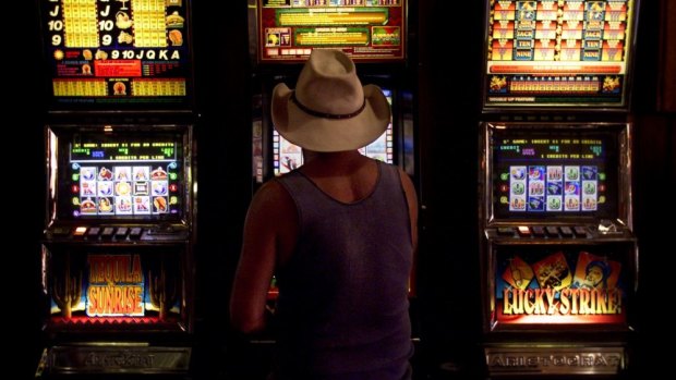Poker machines: Canberra data shows single men with year 12 or less are most at risk of problem gambling.
