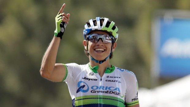 Second: Orica GreenEDGE's Esteban Chavez is chasing a maiden overall tour victory for the Australian team.