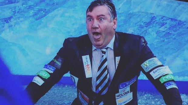 Eddie McGuire during the 'Big Freeze at the G' last Monday.