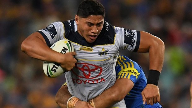 Rampaging Cowboy: Jason Taumalolo breaks down defensive lines and makes space for his teammates to attack.