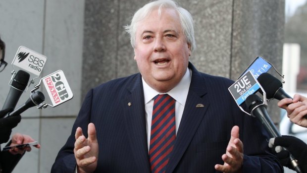 All show: Clive Palmer's behaviour is an electoral asset.