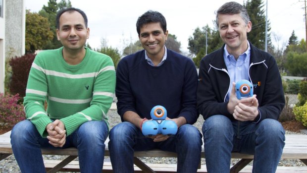 Play-i founders Saurabh Gupta, Vikas Gupta and Mikal Greaves