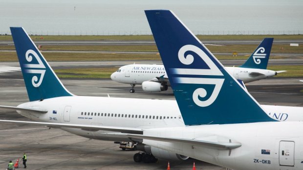 Locked out: Air New Zealand described the pilots' mid-air falling out as 'unfortunate'.