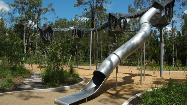 Playgrounds like Calamvale Park provide kids with plenty of outdoor fun.