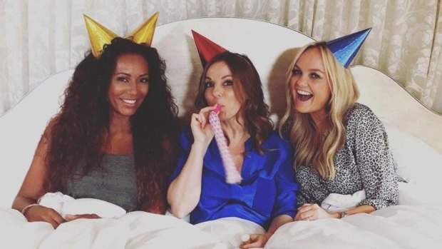 Mel B, Geri and Emma's Spice Girls much-mooted spin-off group, GEM.