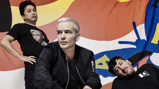 The Avalanches, from left, James Dela Cruz, Robbie Chater and Tony Di Blasi.