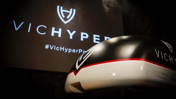 VicHyper says its prototype Hyperloop rail pod will travel at 300km/h at a test in Los Angeles in January.  