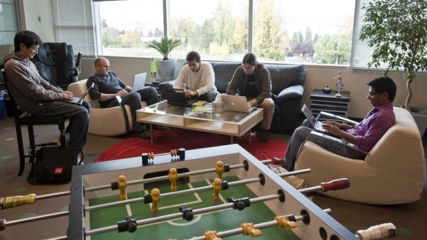 Software engineers at the Google office in Kirkland, Washington.