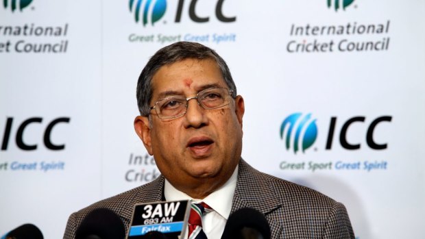 ICC chairman N Srinivasan.