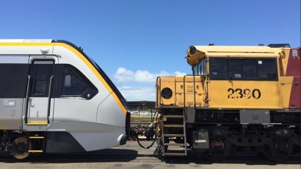 Queensland's old and new trains.