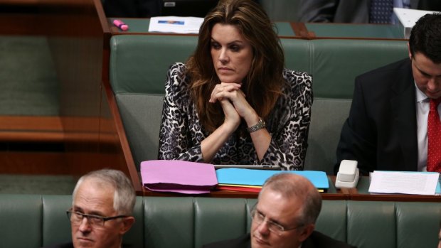 Peta Credlin, chief of staff to Prime Minister Tony Abbott, during Question Time.