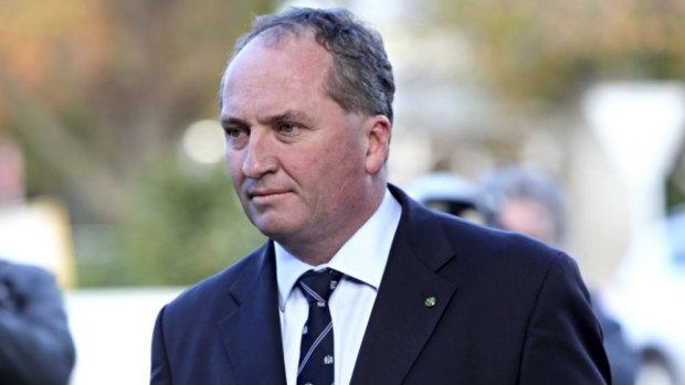 Barnaby Joyce has ruled out resigning from cabinet over the decision to allow the open-cut mine.