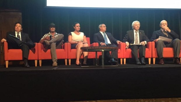 Six in a row: Gold Coast's mayoral candidates.