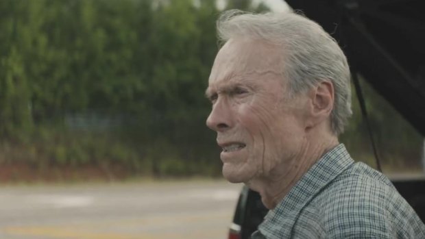 Clint Eastwood in The Mule, looking frailer as an elderly drug courier.