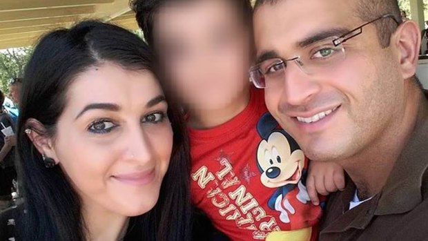 Noor Zahi Salman, left, pictured with her husband, Orlando gunman Omar Mateen.