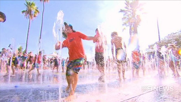 Colin Barnett at one stage suggested children shower before enjoying the water park at Elizabeth Quay.