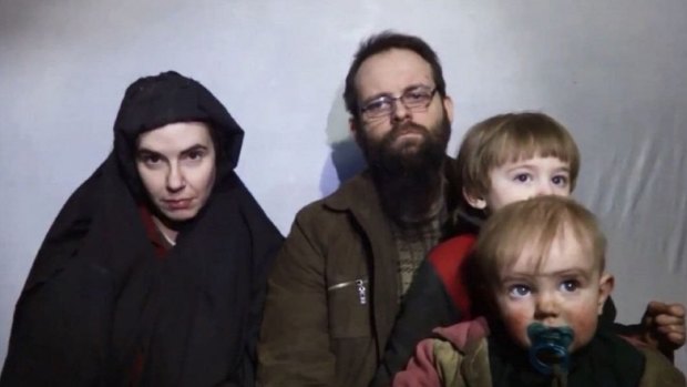 Caitlan Coleman and Joshua Boyle, who had three children while being held hostage, appeared in a 2016 video wearing Islamic head dress and with a long beard. 