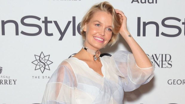 Lara Worthington arrives at the InStyle and Audi Women of Style Awards last month.