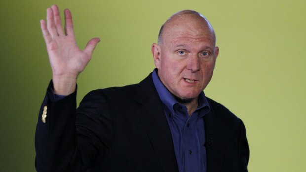 Saying goodbye: Steve Ballmer has stepped down as Microsoft CEO.