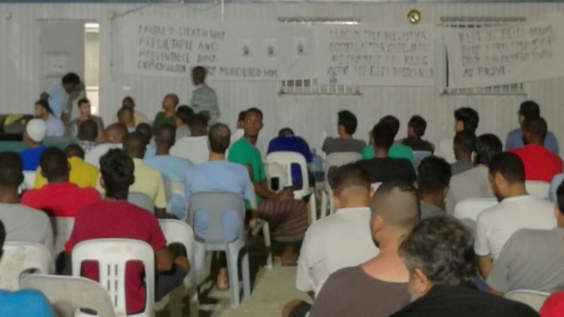 Memorial service for Faysal Ahmed who died after being airlifted from Manus Island.