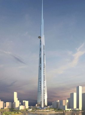 Containing 200 floors, the Jeddah Tower will be one kilometre high.