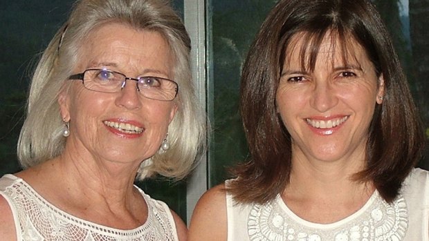 Jan Ryder (left) with her daughter Shayne Higson in 2010, two years before she was diagnosed with brain cancer.