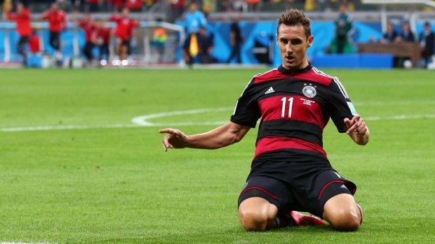 Proven talent: Miroslav Klose has scored more World Cup goals than any other player.